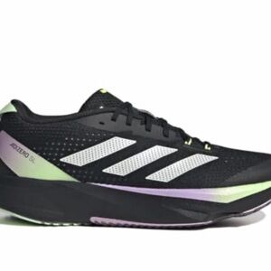 Adidas Mens Adizero SL Black and White Athletic Shoes